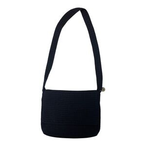 The Sak Blue Crossbody Bag with Woven Texture and Casual Style